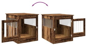 Móveis para caixas para cães madeira velha 64,5x80x71 cm