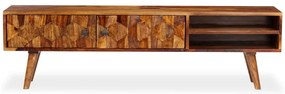 Móvel de TV madeira acácia maciça 140x30x40 cm