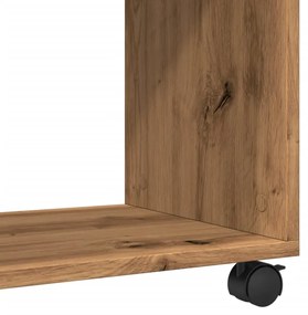 Mesa de apoio c/ rodas derivados de madeira carvalho artisiano