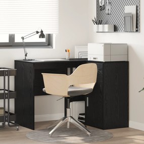 Mesa de Canto Carvalho Preto 102x88x75 cm Madeira Ingenheirada