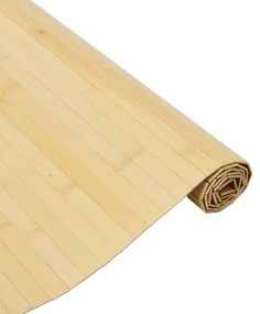 Tapete retangular 80x300 cm bambu cor natural clara