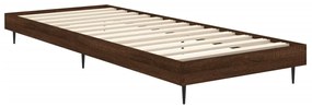 Estrutura cama s/ colchão derivados madeira carvalho castanho