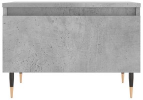 Mesas de centro 2 pcs 50x46x35 cm deriv. madeira cinza-cimento