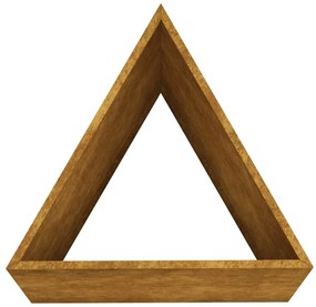 Vaso/floreira de jardim 40x34,5x75 cm aço corten