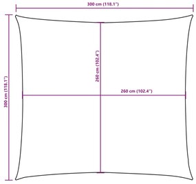 Para-sol estilo vela tecido oxford quadrado 3x3 m verde-escuro