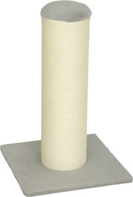 PawHut Poste Arranhador para Gatos 75,5 cm com Base Estável e Corda de Sisal Natural, Cinzento-Claro | Aosom Portugal