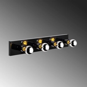 Aplique de Parede Mirro – Preto – 10 x 10 x 60 cm