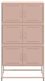 Aparador 68,5x38,5x123,5 cm aço rosa
