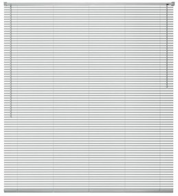 vidaXL Persianas em alumínio 100x130 cm prateado