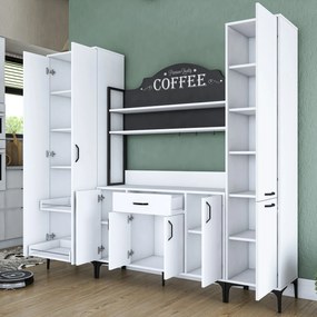 Armário Multiusos JE150 – Branco – 220x198,6x40 cm