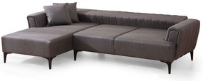 Sofá-cama de canto Hamlet – Cinzento Escuro – 140x270 cm