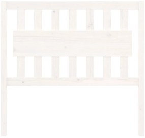 Cabeceira de cama 105,5x4x100 cm madeira de pinho maciça branco