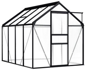 vidaXL Estufa 4,75 m² alumínio antracite