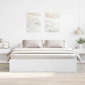 Estrutura de cama super king size 180x200 cm branco