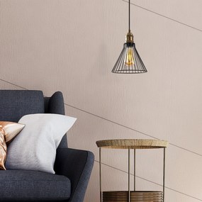 Candeeiro Chandelier Rozye – Preto Antigo – 20 x 20 x 34-124 cm