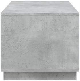 Mesa de centro 102x50x44 cm derivados de madeira cinza cimento