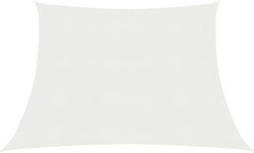 Para-sol estilo vela 160 g/m² 3/4x3 m PEAD branco