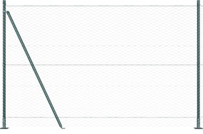 Cerca Hexagonal vidaXL Verde 1.6x50 m Aço