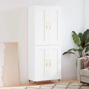 vidaXL Armário alto 69,5x34x180 cm derivados de madeira branco