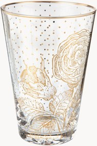 Copos long drink Golden Flower, conjunto de 6