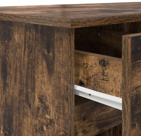 Mesa vidaXL Carvalho Defumado 140x49x76 cm Madeira de Engenharia