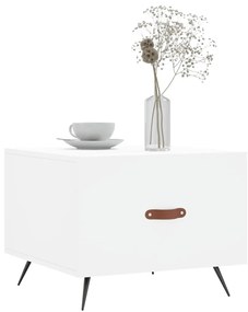 Mesas de centro 2 pcs 50x50x40 cm madeira processada branco