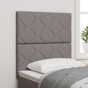 Cabeceira vidaXL Design de Blocos de Diamante Taupe 80 cm Tecido, Cabe
