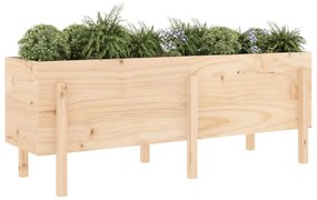 Canteiro elevado de jardim 160x50x57 cm pinho maciço