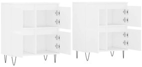 Aparadores 2 pcs derivados de madeira branco