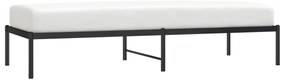Estrutura de cama 75x190 cm metal preto