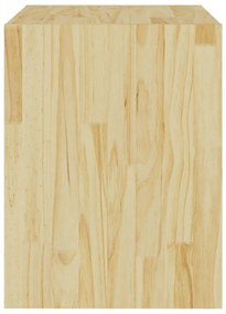 Mesas de cabeceira 2 pcs 40x30,5x40 cm madeira de pinho maciça