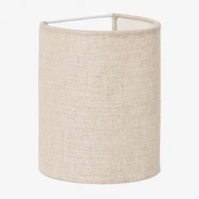 Luminária De Parede Em Linho Kiraz ↔︎ 15 X ↑20 Cm & Linho Beige Creme - Sklum