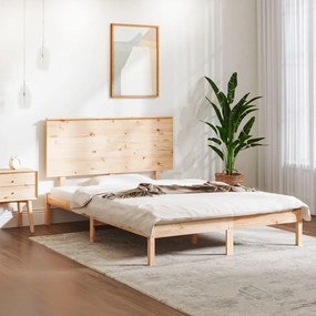 Cama sem colchão 140x190 cm madeira de pinho maciça