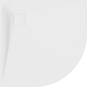 Mexen Bert base de duche semicircular SMC 80 x 80 cm, branco - 4KR108080