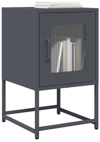 Mesa de cabeceira 36x39x60,5 cm aço laminado a frio antracite