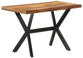 Mesa de jantar 120x60x75 cm madeira maciça c/ acabamento a mel