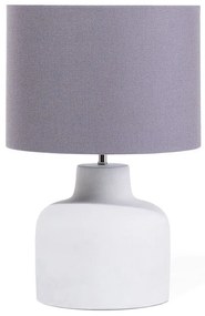 Candeeiro de mesa cinzento BHIMA Beliani