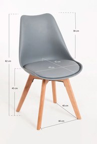 Cadeira Synk Basic - Cinza claro