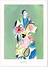 Impressão digital emoldurada Pear Coat