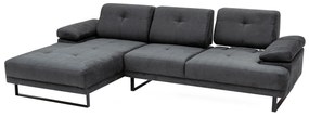 Sofá de Canto Mustang – Antracite – 174 x 314 cm