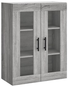Armário alto 69,5x34x180 cm derivados de madeira sonoma cinza