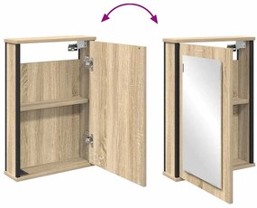 Conjunto de Móveis para Banheiro 4 pcs Carvalho sonoma