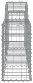 Cestos gabião arqueados 25pcs 200x30x60/80 cm ferro galvanizado