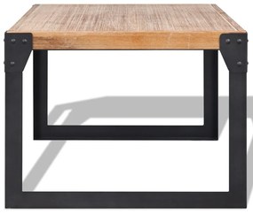 Mesa de centro em madeira de acácia maciça 100x60x45 cm