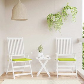 Almofadões cadeiras jardim 2pcs tecido oxford verde brilhante