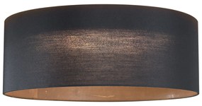 Plafon moderno preto transparente 40cm incl. LED regulável em 3 níveis - Sue