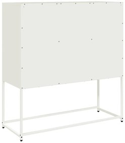 Aparador 100,5x39x107 cm aço laminado a frio branco