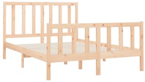 Cama sem colchão 160x200 cm madeira de pinho maciça