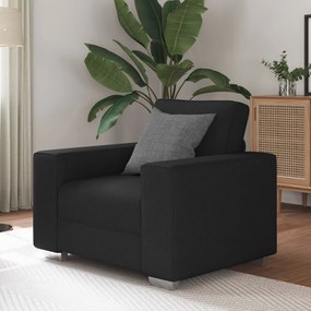 Poltrona vidaXL Preta 59 cm em Tecido