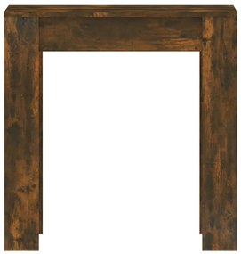 Mesa de jantar 140x74,5x76 cm derivados madeira carvalho fumado